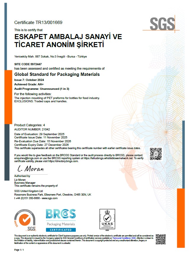 BRCGS Sertifikası